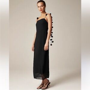 J Crew Dress 4 Collection Rosette Black